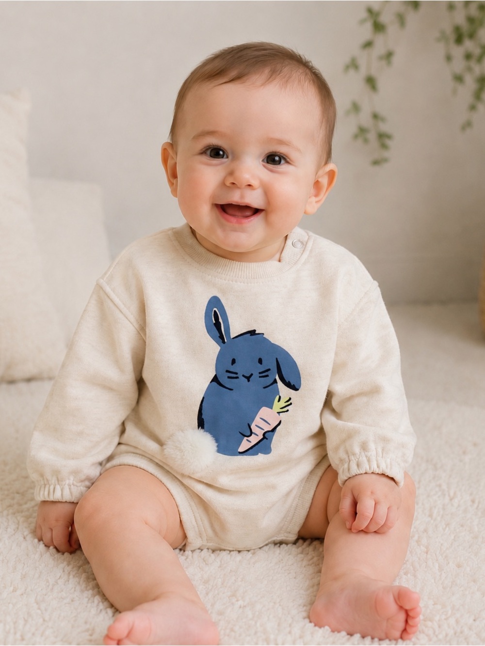BABY BOY BUNNY BODYSUIT